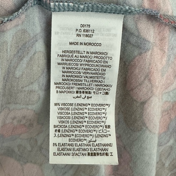 Boden Smock Detail Jersey Maxi Dress Dusty Blue Terrace Bud 10 Long - Picture 9 of 9